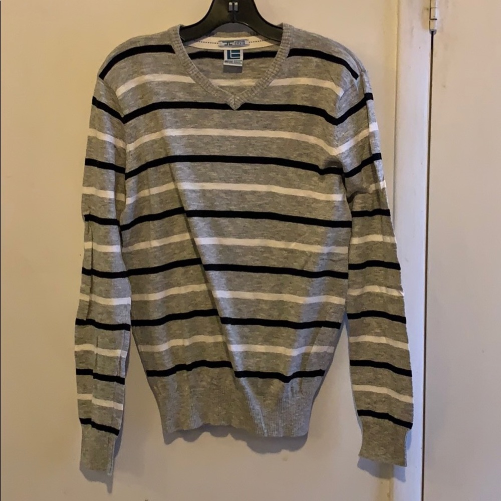 Striped v neck sweater